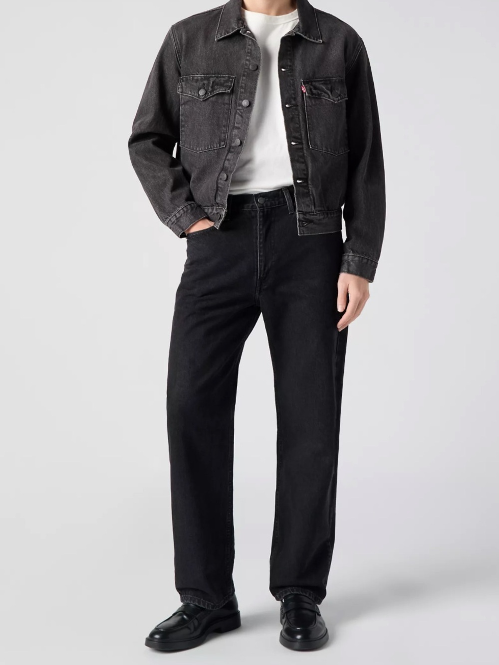 565™ LOOSE STRAIGHT MEN'S BLACK JEANS